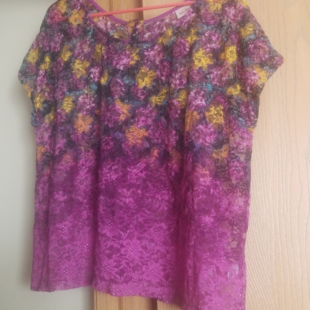 Purple Lace Top